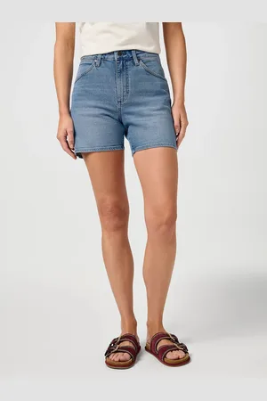 Wrangler Dámské kraťasy Cowboy světlě modré-seprané-26