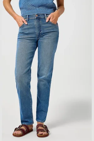 Wrangler Dámské džíny Sunset klasicky modré-seprané-33/34