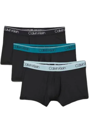 Calvin Klein Pánské boxerky LOW RISE TRUNK 3PK-B- , ARONA, CHESAPEAKE BAY WB