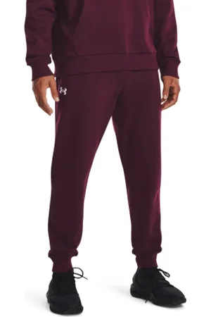 Under Armour Pánské zateplené tepláky UA Rival Fleece Joggers-MRN