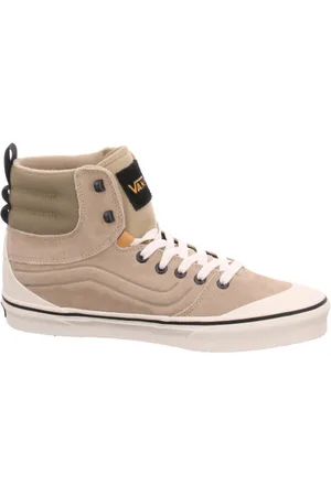 Vans Pánská vycházková obuv MN Ashwood HI (Suede Canvas) khaki marsmallow