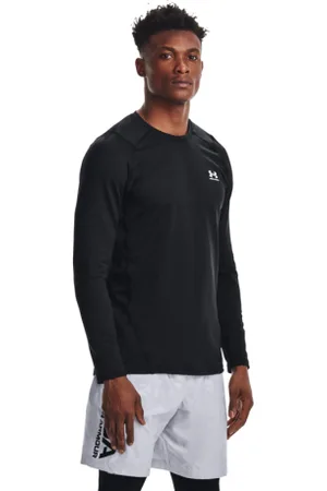Under Armour Pánské kompresní tričko s dlouhým rukávem UA CG Armour Fitted Crew-BLK