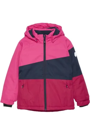 Color Kids Dívčí lyžařská bunda Ski Jacket - Colorblock, fuchsia purple