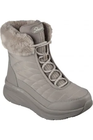 Skechers Dámské vysoké zimní boty D-Lux Walker Winter Solstice dark taupe