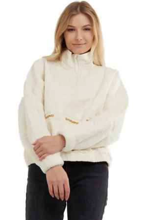 fundango Dámská flísová mikina Calypso Hybrid Pullover-240-mustard