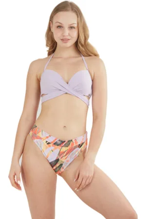 fundango Dámské plavky Lola Twisted Top-333-soft lilac