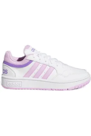 adidas Dívčí rekreační obuv Hoops 3.0 cloud core black violet fusion