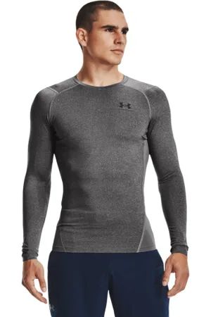 Under Armour Pánské kompresní tričko s dlouhým rukávem UA HG Armour Comp LS-GRY