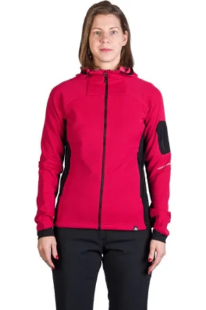 Northfinder Dámská turistická mikina se zipem DARLA-577cherryblack
