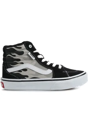 Vans Chlapecká vycházková obuv YT Filmore HI (Suede Canvas) grey