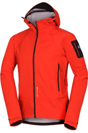 Northfinder Pánská turistická softshellová bunda FABIO-363redorange