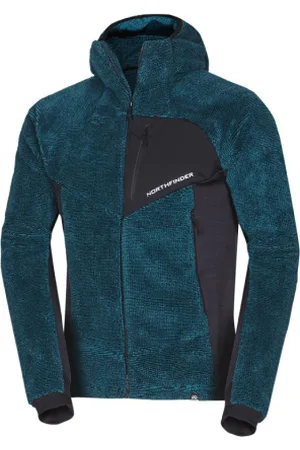 Northfinder Pánská zateplená turistická mikina se zipem GIANLUCA-630inkblueblack