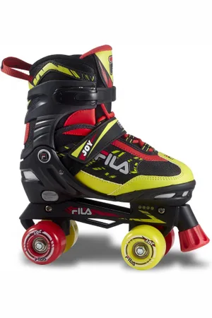 Fila Juniorské dvouřadé kolečkové brusle JOY RED LIME