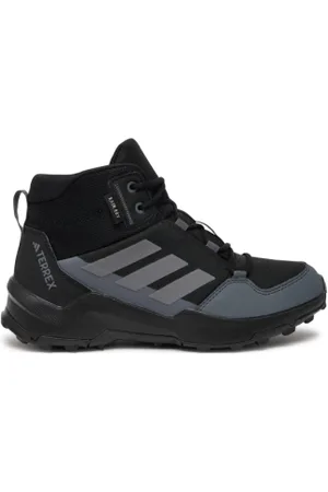 adidas Juniorská členková turistická obuv Terrex AX4 R.Rdy Mid core grey four grey six