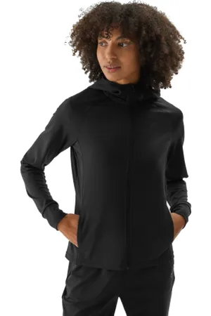 4F Dámská zateplená tréninková mikina se zipem SWEATSHIRT FNK-WAW24TFSWF406-20S-DEEP