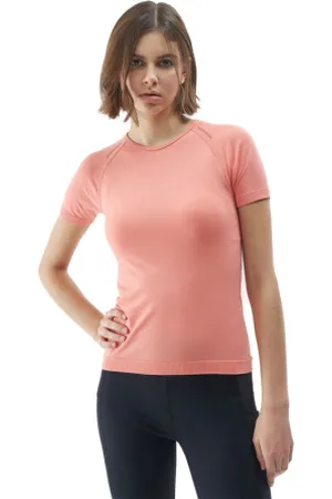 4F Dámské turistické triko s krátkým rukávem TSHIRT FNK-WSS24TFTSF738-64S-SALMON CORAL
