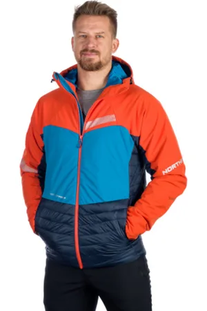 Northfinder Pánská turistická bunda LEE-171-orangeblue