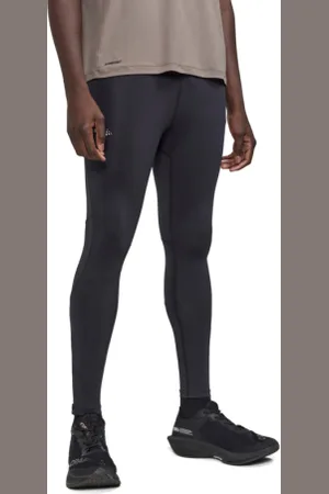 Craft Pánské běžecké zateplené legíny ADV ESSENCE ZIP TIGHTS 2 M-999000