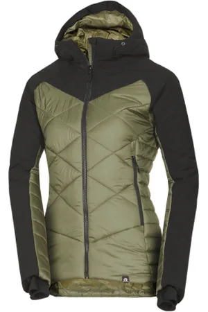 Northfinder Dámská turistická bunda DEANNE-550blackdarkgreen
