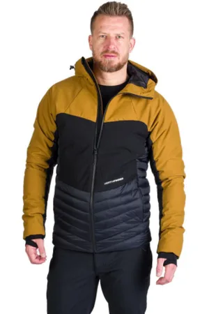 Northfinder Pánská turistická bunda WATSON 579mustardblack