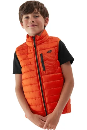 4F Chlapecká vesta VEST-JAW23TVJAM040-70S-ORANGE