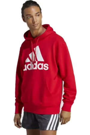 adidas Pánská mikina s kapucí M BL FT HD-IC9365-better scarlet