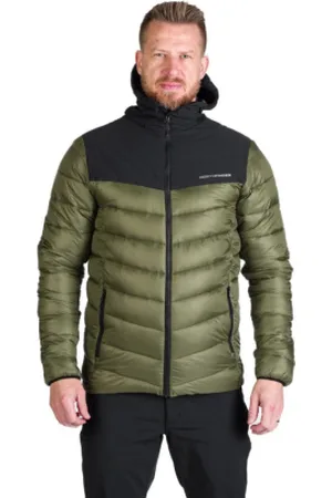 Northfinder Pánská turistická bunda FEDERICO-550blackdarkgreen