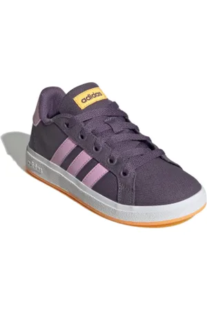adidas Dívčí rekreační obuv Grand Court 2.0 K shadow violet bliss lilac hazy orange