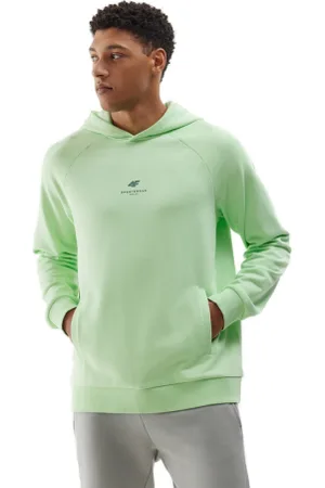 4F Pánská mikina s kapucí SWEATSHIRT-WSS24TSWSM1010-42S-LIGHT