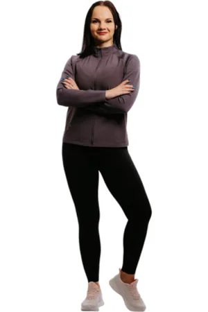 ANTA Dámská běžecká bunda Knit Track Top-862215702-1-22_Q1-Dark purple