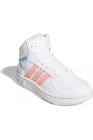 adidas Dívčí rekreační obuv Hoops Mid 3.0 K cloud acid red sky rush
