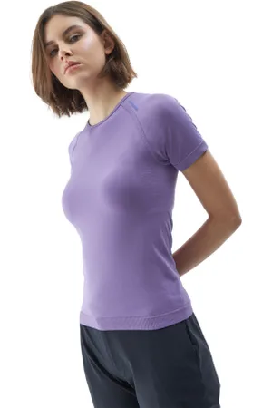4F Dámské turistické triko s krátkým rukávem TSHIRT FNK-WSS24TFTSF738-51S-VIOLET