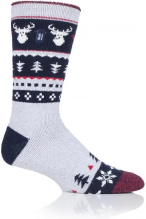 Heat Holders Pánské ponožky 1 PACK-MEN LITE FESTIVE STAG-CHRISTMAS SOCKS