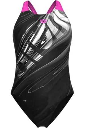Arena Dámské plavecké jednodílné plavky WOMENS FLOW SWIMSUIT V BACK LB