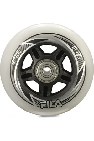 Fila Kolečka, ložiska a vymezovač na brusle WHEELS 84MM 83A+A7+AS8MM