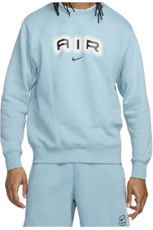 Nike Pánská zateplená mikina M NSW SW AIR CREW FLC BB-464 DENIM TURQ