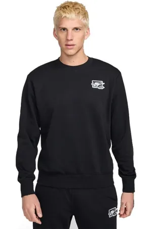 Nike Pánské zateplené tepláky M NK CLUB FT CREW BOLT-010 BLACK