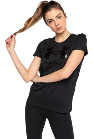 Under Armour Dámské triko s krátkým rukávem UA Rival Logo SS-BLK