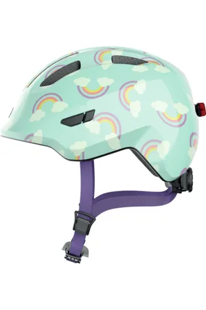 Abus Juniorská cyklistická přilba Smiley 3.0 LED rainbow S