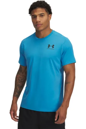 Under Armour Pánské tréninkové tričko s krátkým rukávem UA Heatgear Fitted SS-BLU