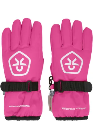 Color Kids Dívčí lyžařské rukavice Gloves - Waterproof-741933.5381- Glo