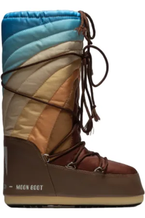 Moon Boot Dámské vysoké zimní boty ICON RAINBOW, 001 shitake brown