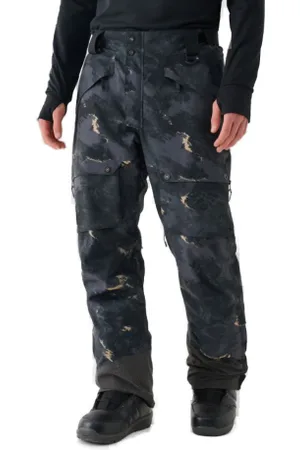 4F Pánské lyžařské kalhoty TROUSERS FNK-WAW24TFTRM619-90A-MULTICOLOUR ALLOVER