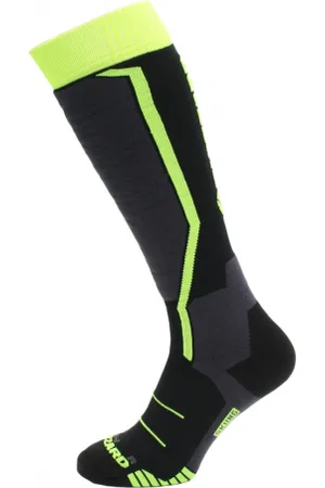 BLIZZARD Juniorské lyžařské podkolenky (ponožky) Allround ski socks junior, anthracite signal yellow