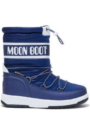 Moon Boot Chlapecké vysoké zimní boty JR BOY SPORT, 003 blue white