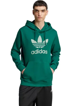 adidas Pánská mikina s kapucí TREFOIL HOODY-CGREEN