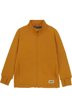 Color Kids Juniorská flisová mikina so zipsom Fleece Jacket - Brushed inside-741829.3042-Marmalade