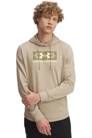 Under Armour Pánská mikina s kapucí UA Rival Terry Logo Hood-BRN