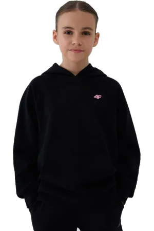 4F Dívčí mikina s kapucí SWEATSHIRT F1478-20S-DEEP