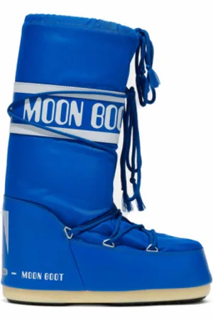 Moon Boot Dámské vysoké zimní boty ICON NYLON, 075 electric